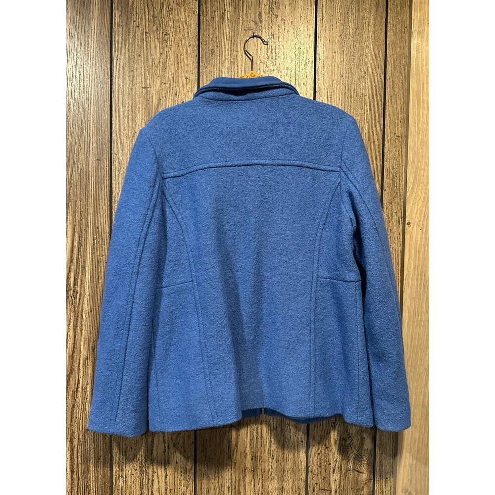 Lands End Wool Blend Zippered Coat - Picture 3 of 4